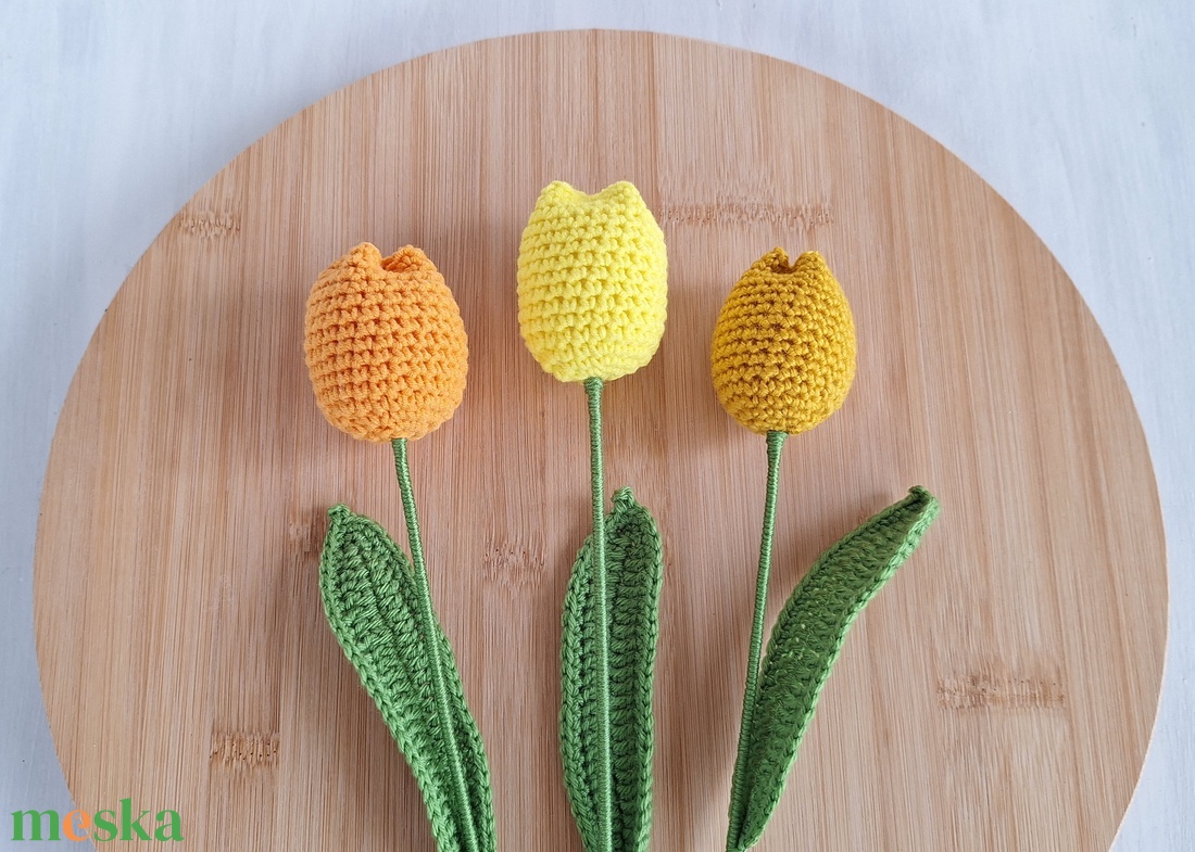 Horgolt sárga tulipán - otthon & életmód - dekoráció - dísztárgy - Meska.hu Horgolt sárga tulipán - otthon & életmód - dekoráció - dísztárgy - Meska.hu