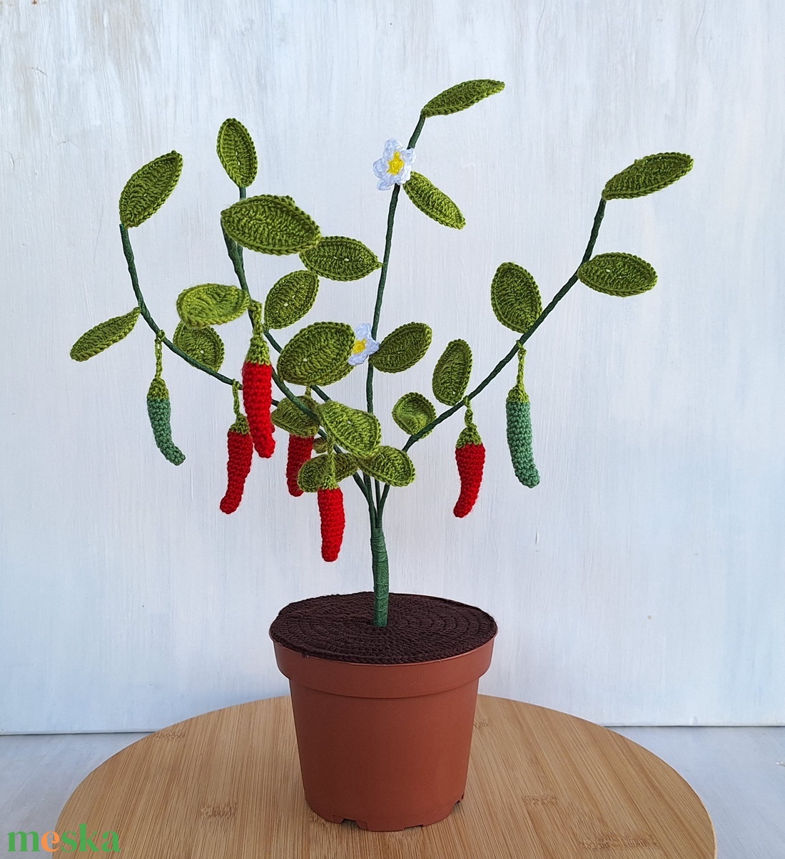 Horgolt cserepes chilipaprika - otthon & életmód - dekoráció - dísztárgy - Meska.hu Horgolt cserepes chilipaprika - otthon & életmód - dekoráció - dísztárgy - Meska.hu