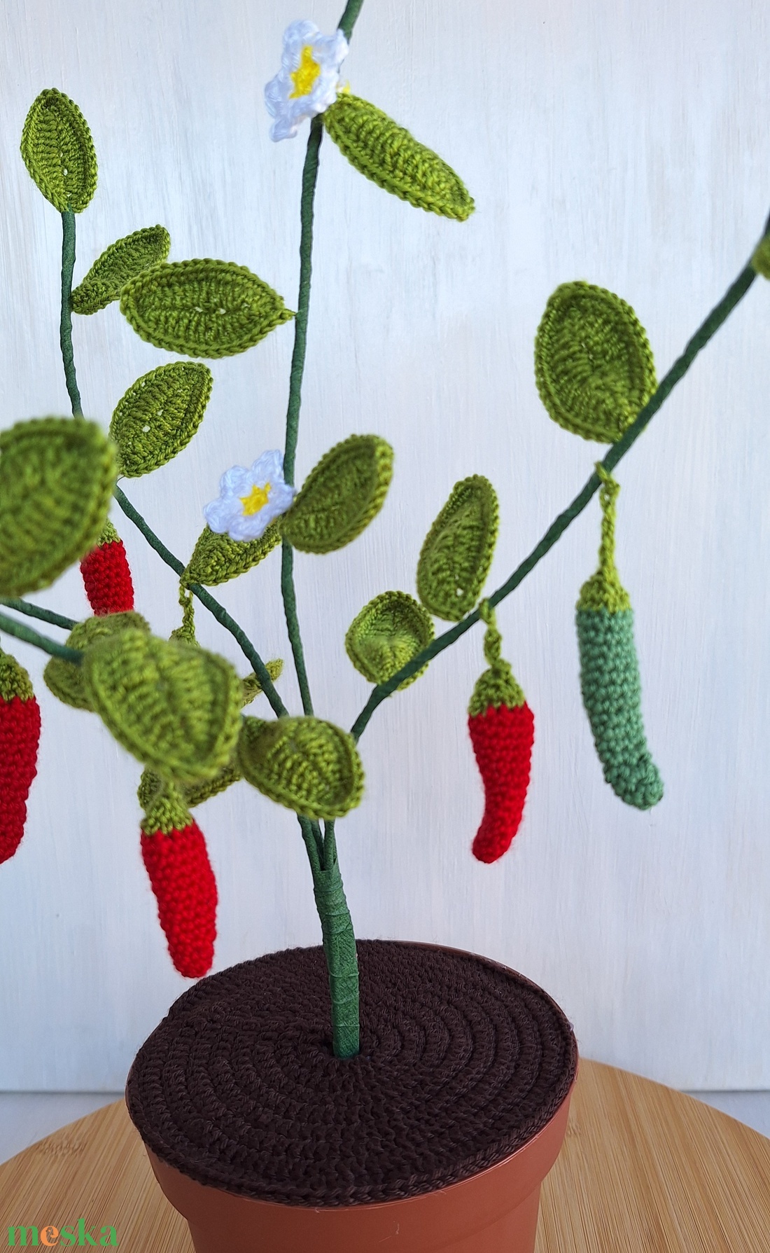 Horgolt cserepes chilipaprika - otthon & életmód - dekoráció - dísztárgy - Meska.hu Horgolt cserepes chilipaprika - otthon & életmód - dekoráció - dísztárgy - Meska.hu
