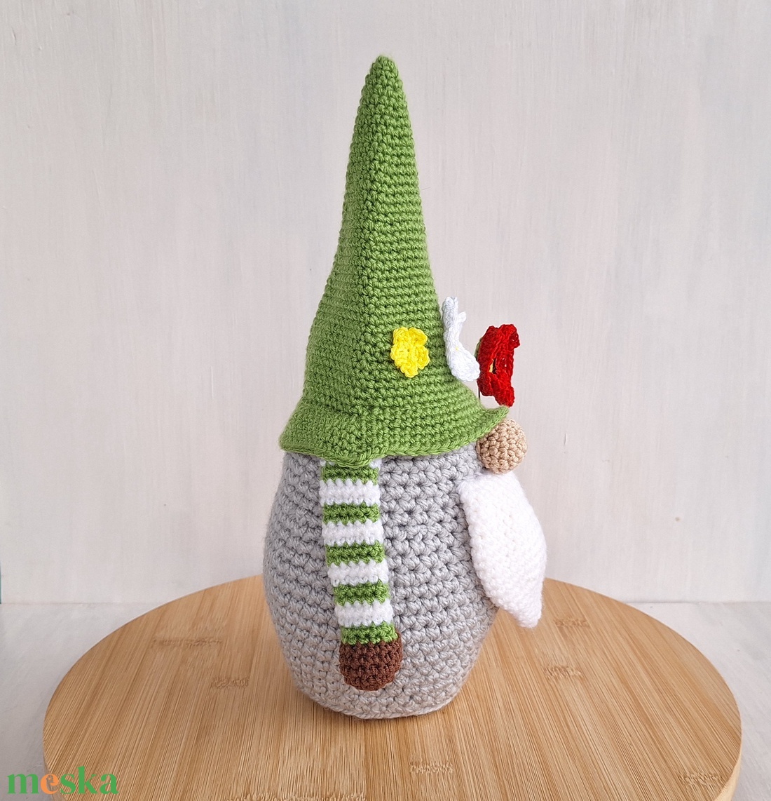 Horgolt kertész manó - otthon & életmód - dekoráció - dísztárgy - Meska.hu