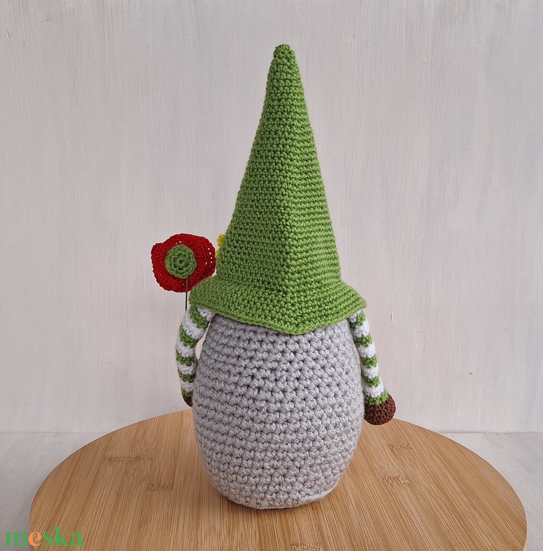 Horgolt kertész manó - otthon & életmód - dekoráció - dísztárgy - Meska.hu