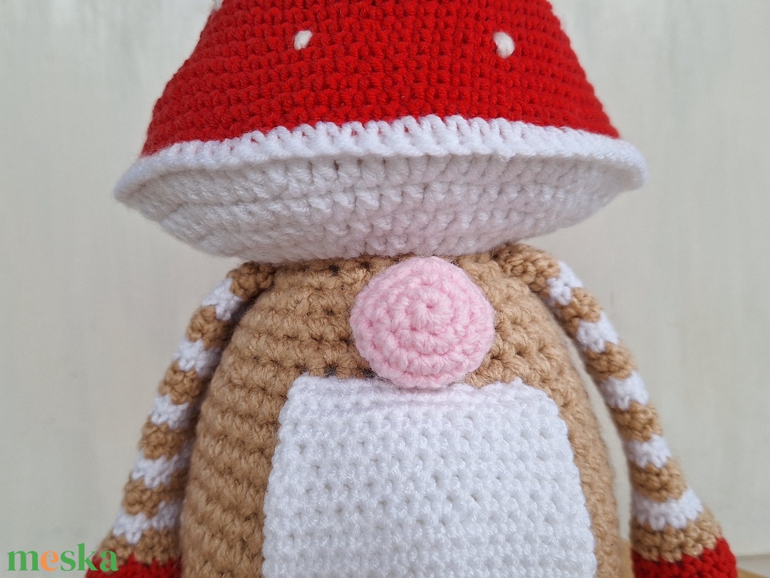 Horgolt gomba manó - otthon & életmód - dekoráció - manók - Meska.hu