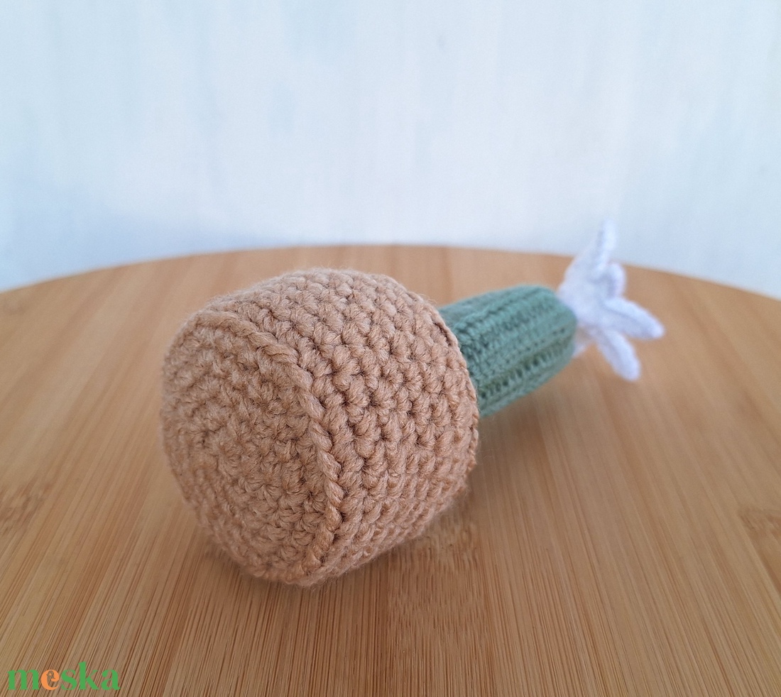 Horgolt oszlopkaktusz cserépben virággal - otthon & életmód - dekoráció - dísztárgy - Meska.hu