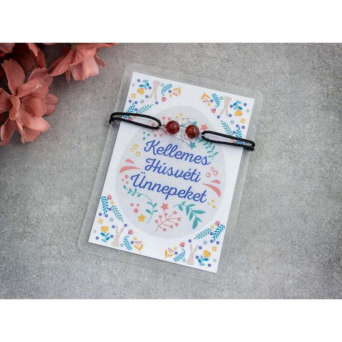 Kellemes Húsvéti karneol angyal karkötő - ékszer - karkötő - ásványkarkötő - Meska.hu