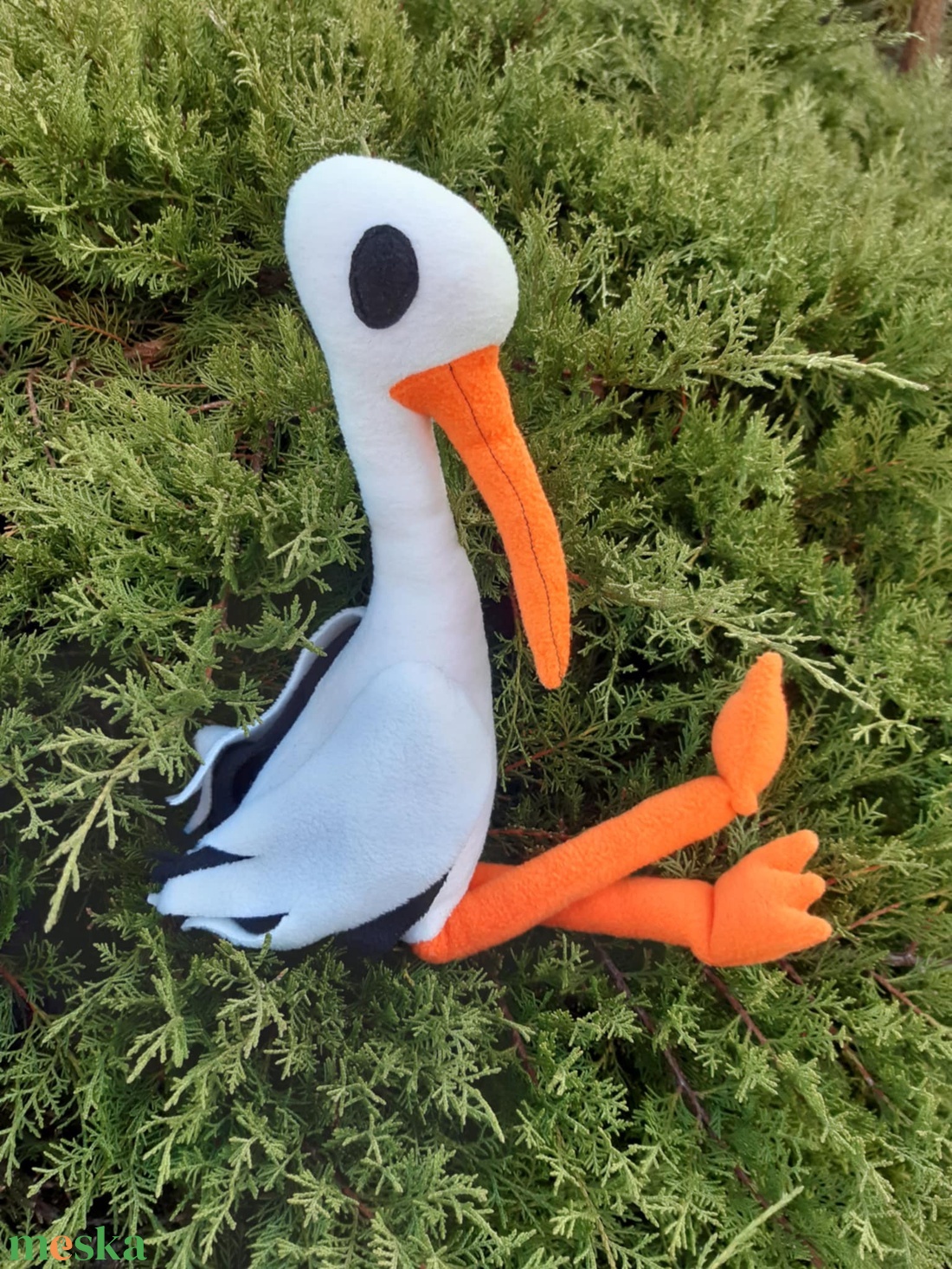 Tavasz váró,vagy baba váró gólya - játék & sport - plüssállat & játékfigura - más figura - Meska.hu