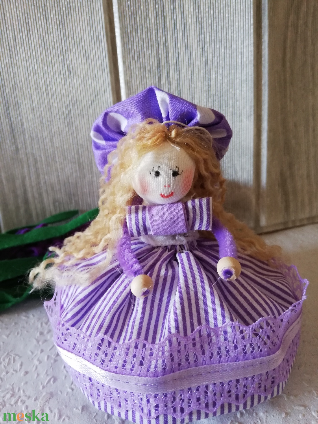 Levendula baba kicsi 2 - otthon & életmód - dekoráció - dísztárgy - Meska.hu