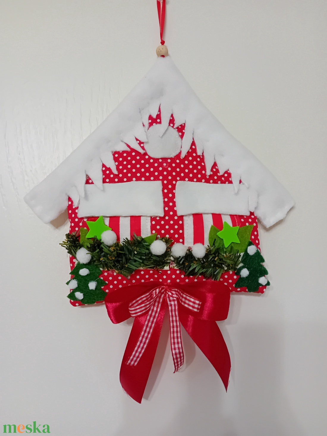 Karácsonyi ajtókopogtató  - otthon & életmód - dekoráció - dísztárgy - Meska.hu