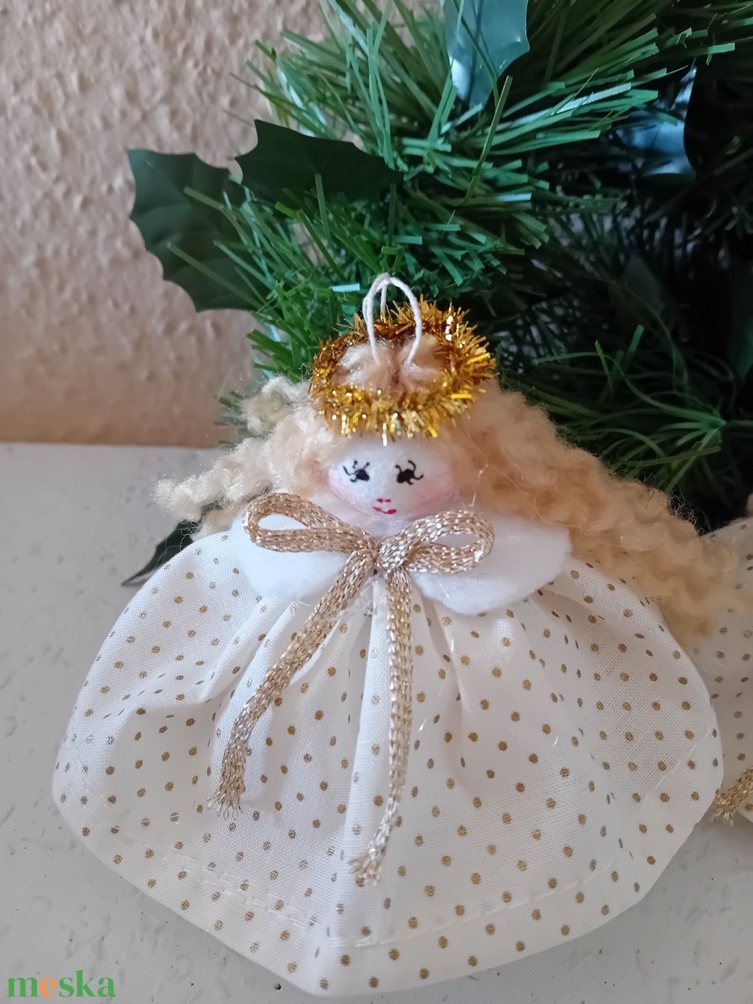 Karácsonyfa dísz angyal - karácsony - karácsonyi lakásdekoráció - karácsonyfadíszek - Meska.hu