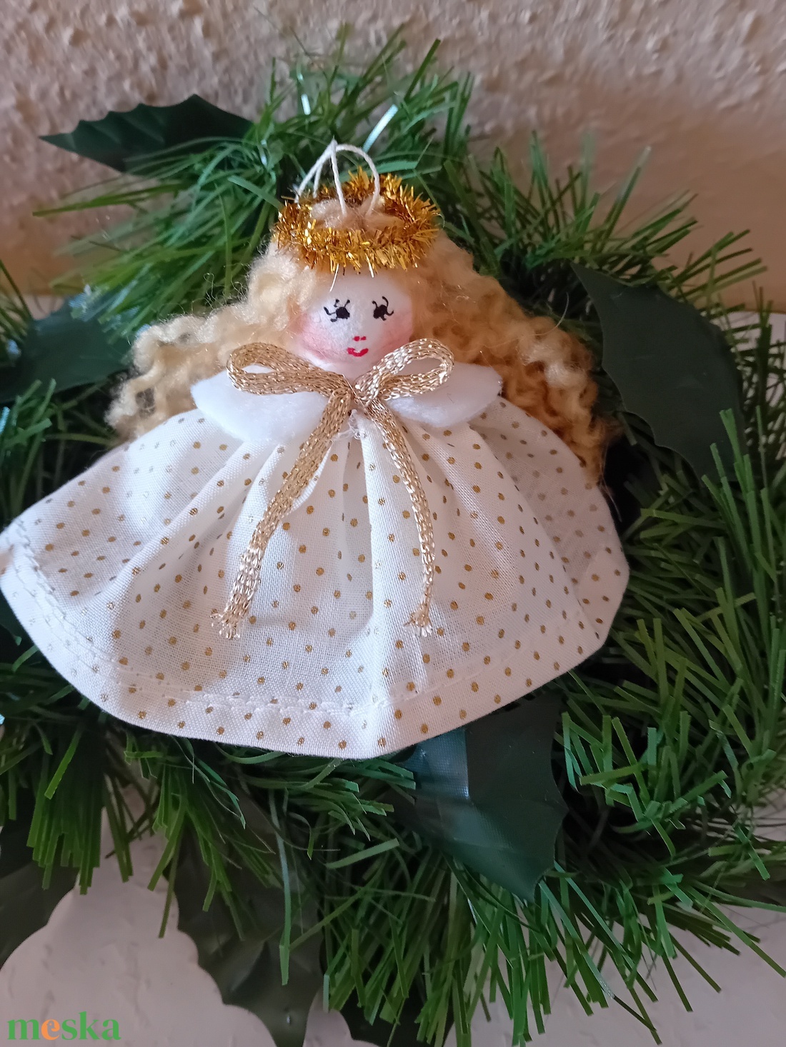 Karácsonyfa dísz angyal - karácsony - karácsonyi lakásdekoráció - karácsonyfadíszek - Meska.hu