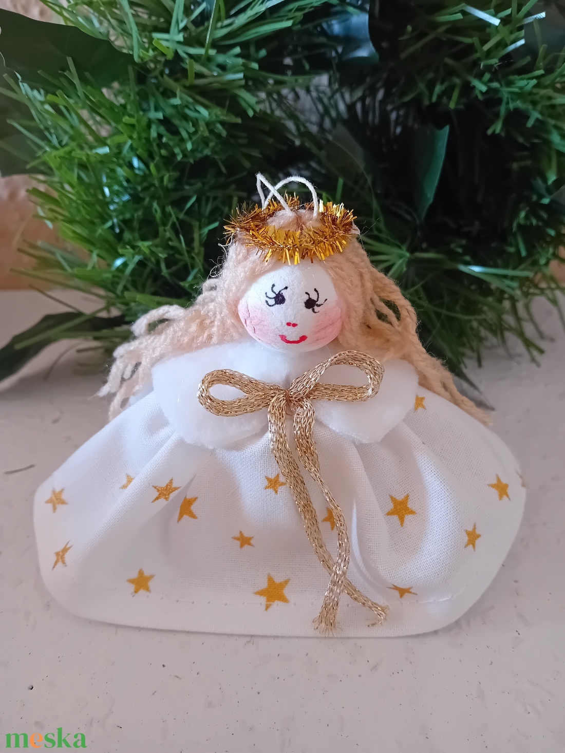 Karácsonyfa dísz angyal - karácsony - karácsonyi lakásdekoráció - karácsonyfadíszek - Meska.hu