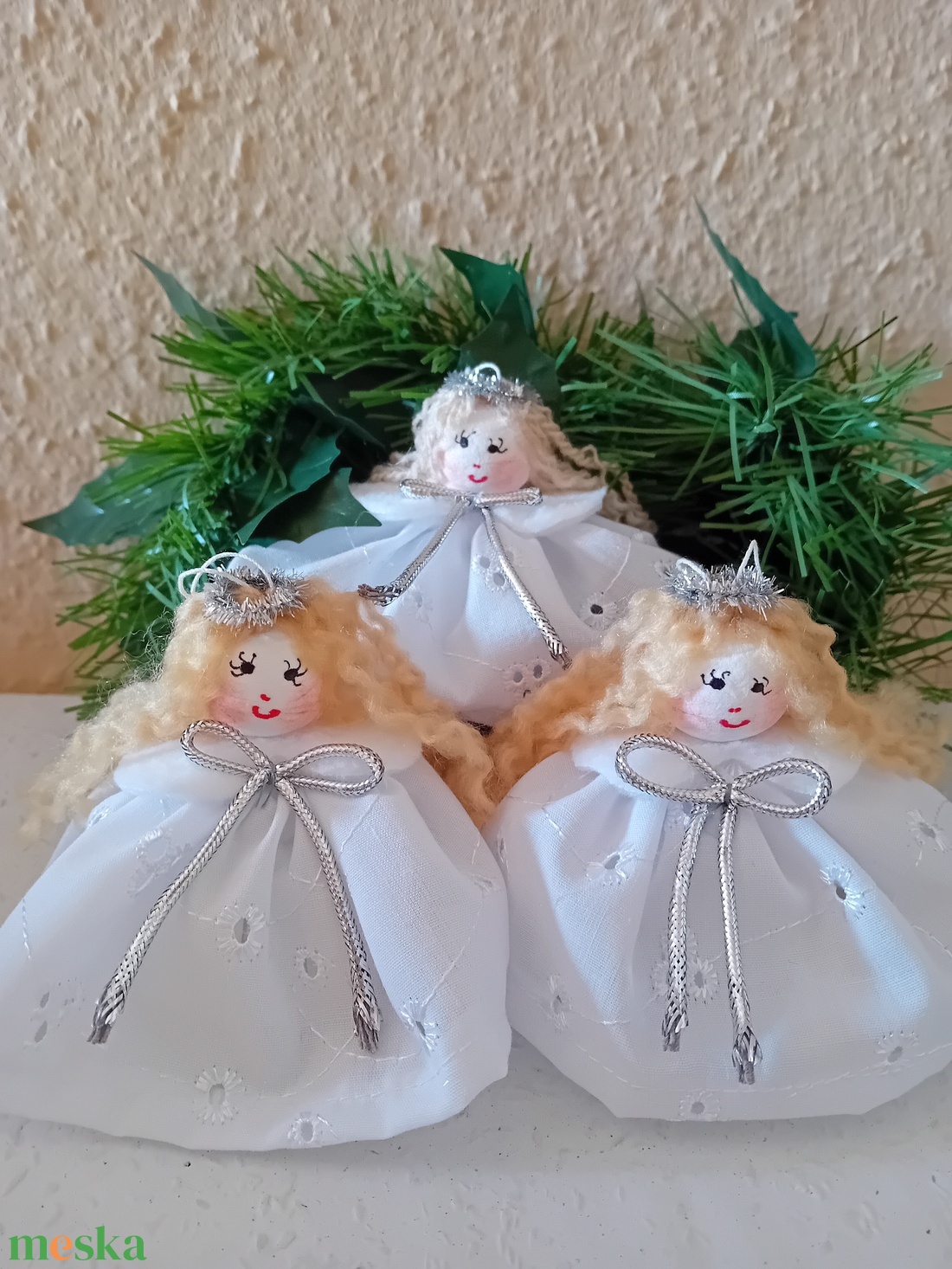 Karácsonyfa dísz angyal - karácsony - karácsonyi lakásdekoráció - karácsonyfadíszek - Meska.hu