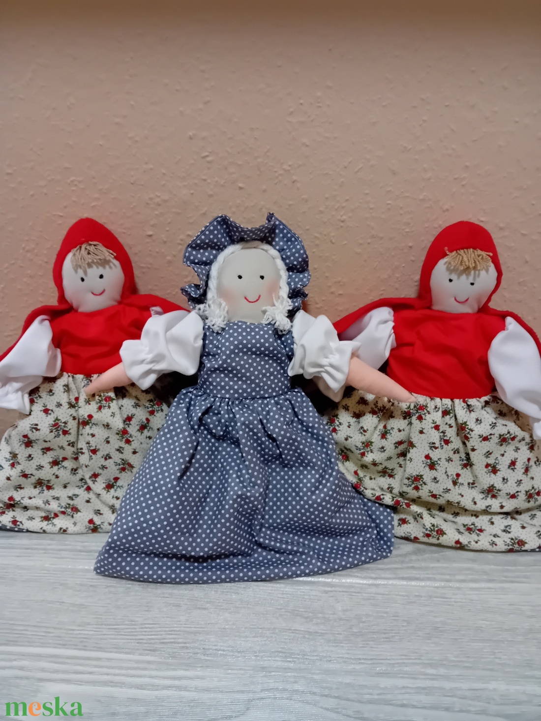Piroska és a farkas baba - játék & sport - baba & babaház - baba - Meska.hu