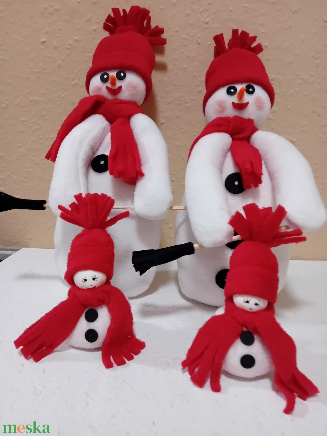  Hóember karácsony - karácsony - karácsonyi lakásdekoráció - karácsonyi manók, figurák - Meska.hu