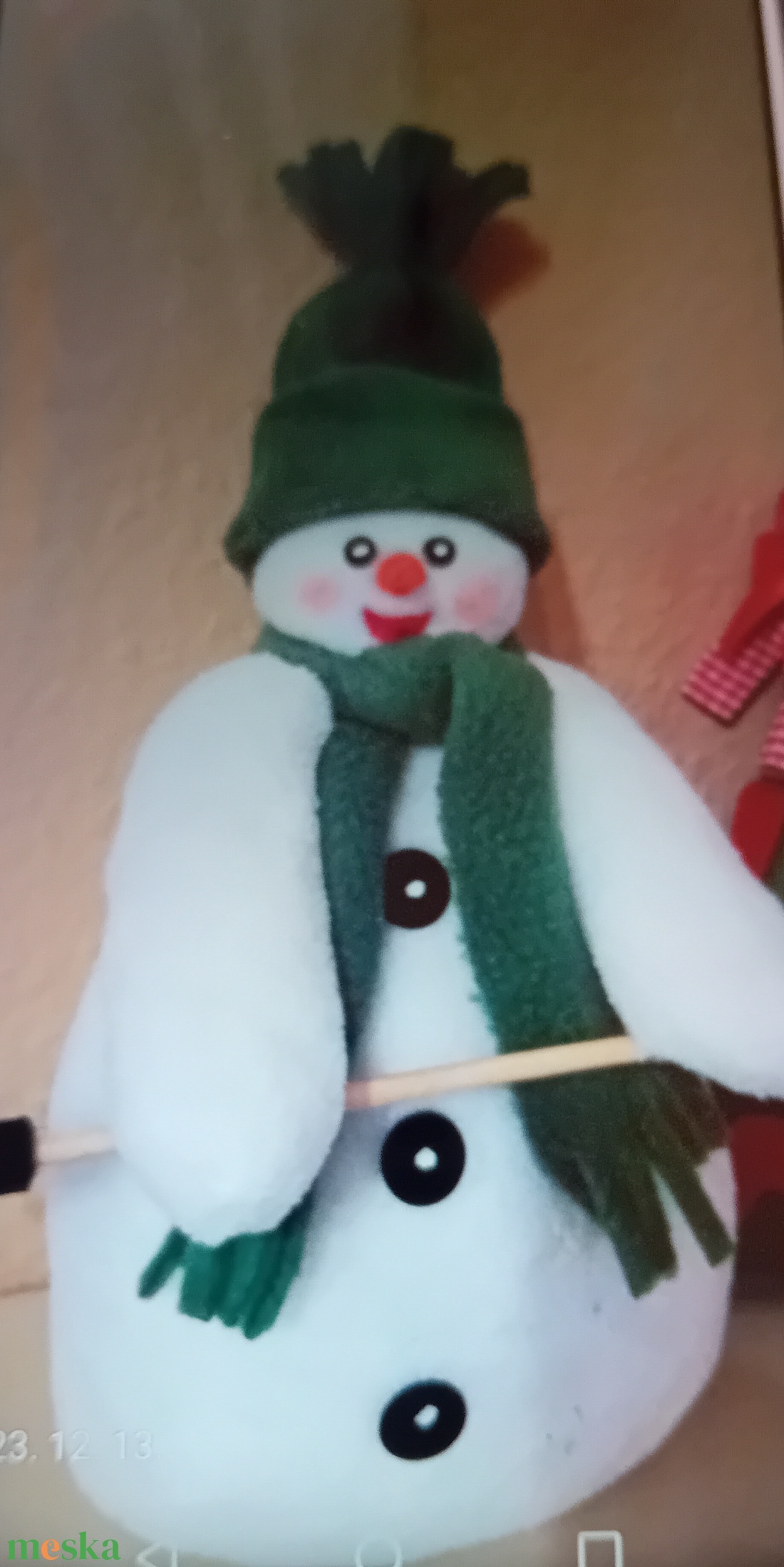  Hóember karácsony - karácsony - karácsonyi lakásdekoráció - karácsonyi manók, figurák - Meska.hu