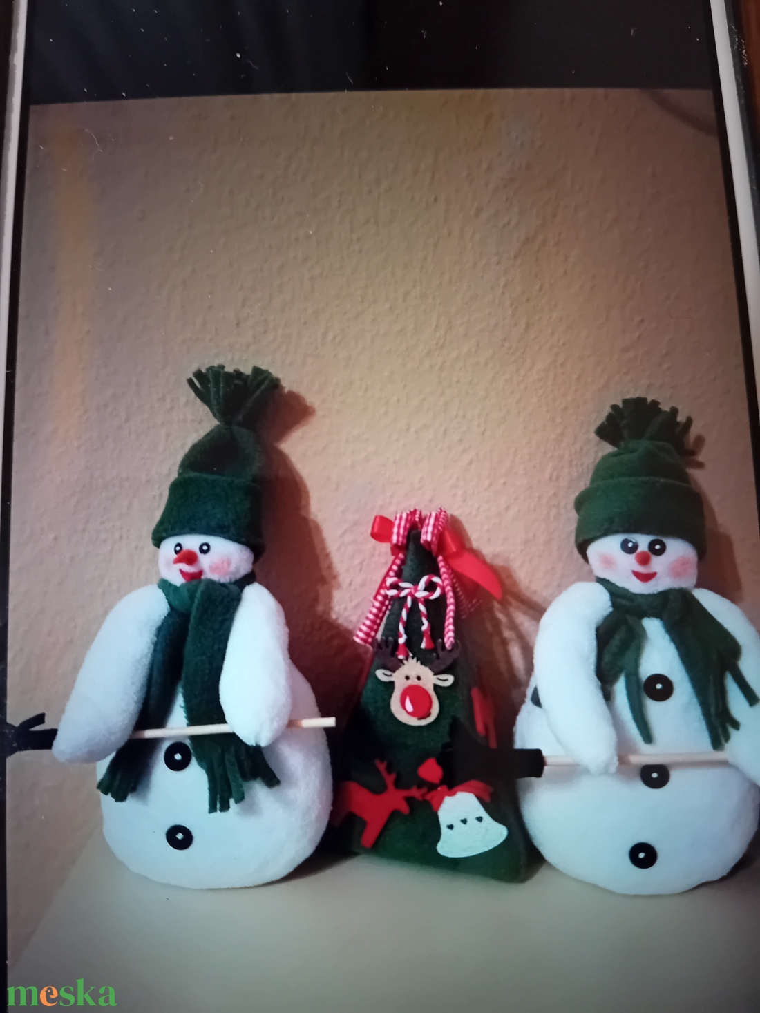  Hóember karácsony - karácsony - karácsonyi lakásdekoráció - karácsonyi manók, figurák - Meska.hu