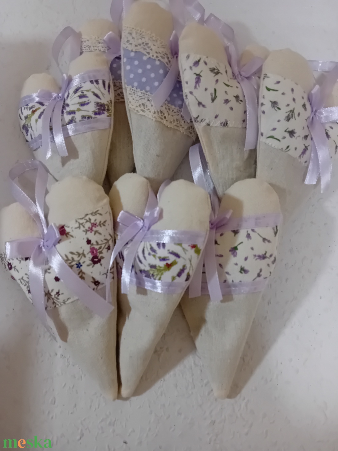 Levendulás szivecske  - otthon & életmód - dekoráció - asztal és polc dekoráció - asztaldísz - Meska.hu