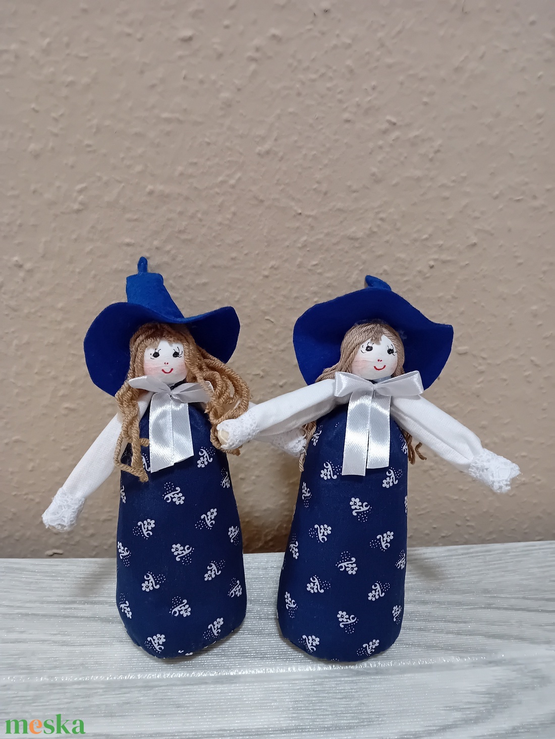  Magyaros kékfestő boszi, baba - otthon & életmód - dekoráció - dekoratív figurák és szobrok - Meska.hu