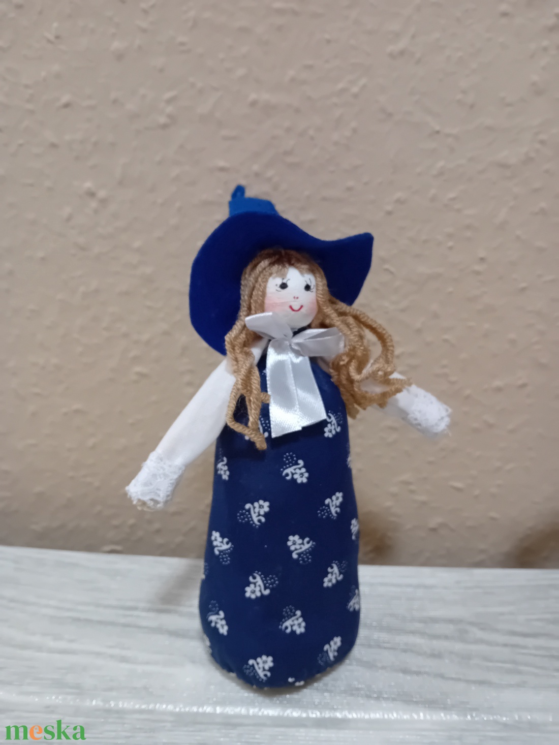  Magyaros kékfestő boszi, baba - otthon & életmód - dekoráció - dekoratív figurák és szobrok - Meska.hu