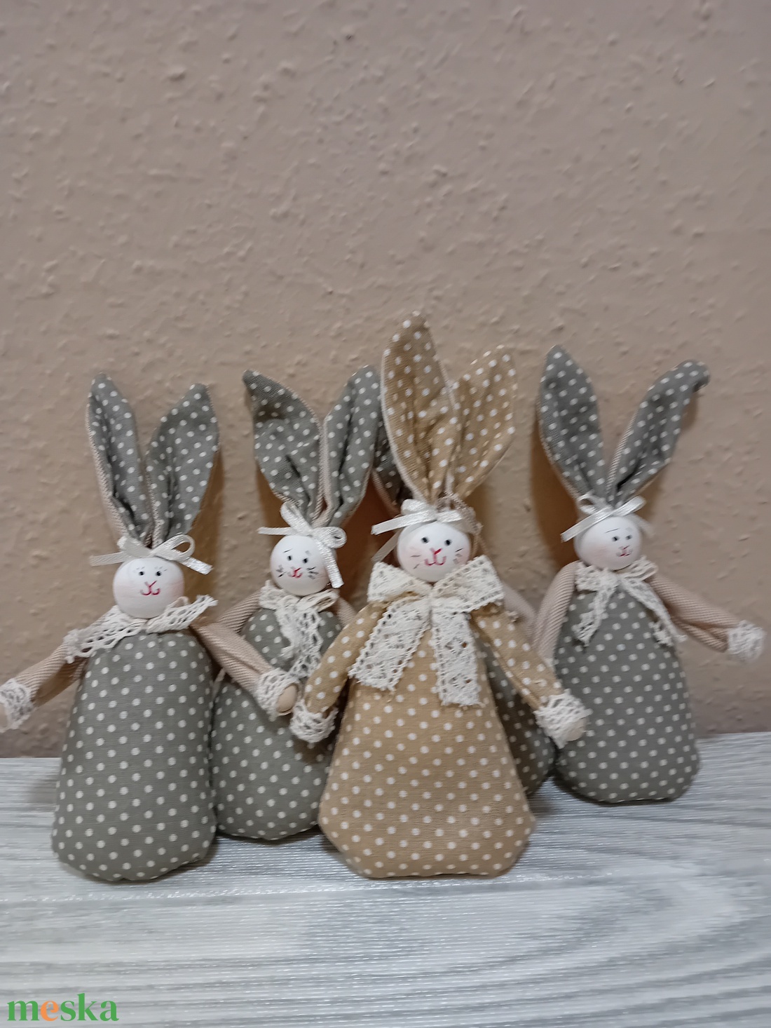 5 db Húsvéti nyuszi - ünnepi díszek, dekorációk - húsvéti díszek és dekorációk - húsvéti asztaldíszek - Meska.hu