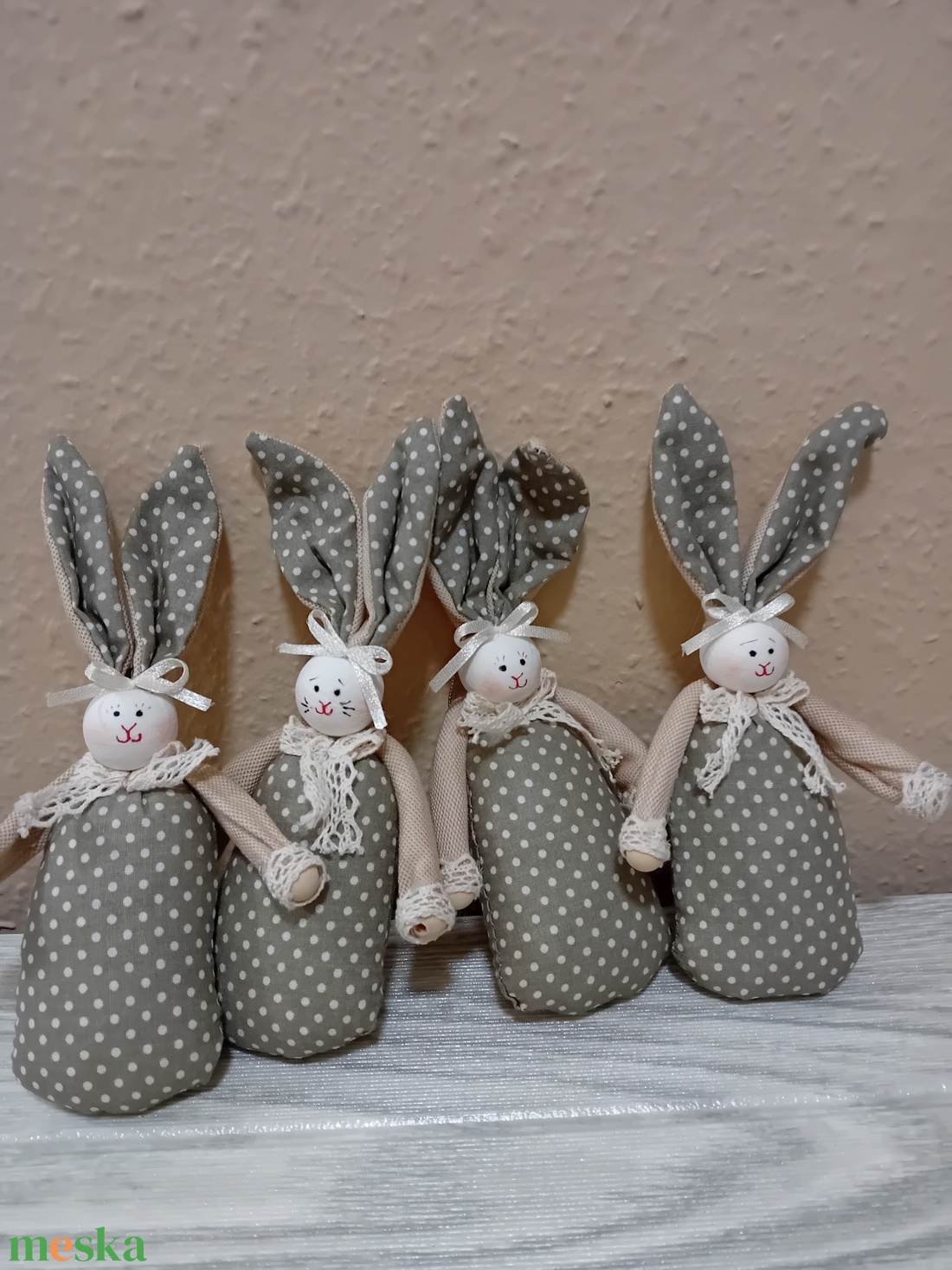 5 db Húsvéti nyuszi - ünnepi díszek, dekorációk - húsvéti díszek és dekorációk - húsvéti asztaldíszek - Meska.hu