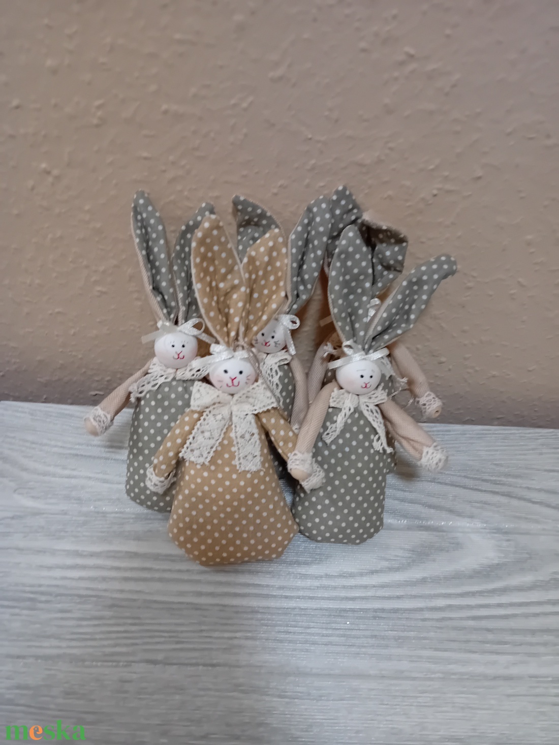 5 db Húsvéti nyuszi - ünnepi díszek, dekorációk - húsvéti díszek és dekorációk - húsvéti asztaldíszek - Meska.hu