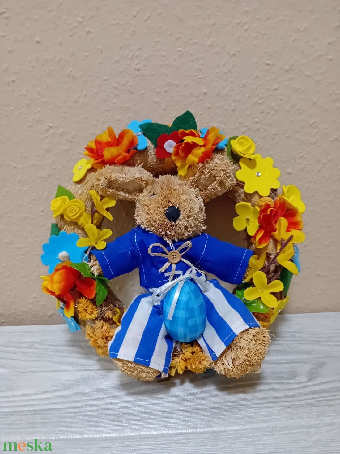 Húsvéti ajtókopogtató  - ünnepi díszek, dekorációk - húsvéti díszek és dekorációk - húsvéti ajtódísz, kopogtató - Meska.hu