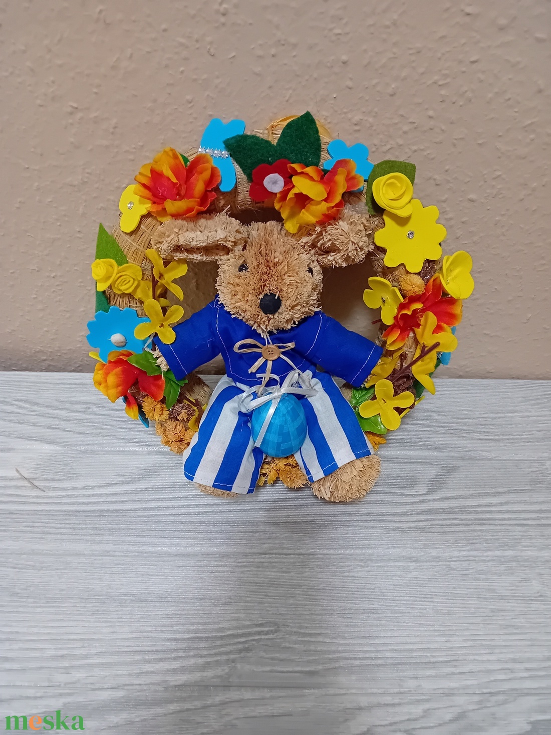 Húsvéti ajtókopogtató  - ünnepi díszek, dekorációk - húsvéti díszek és dekorációk - húsvéti ajtódísz, kopogtató - Meska.hu