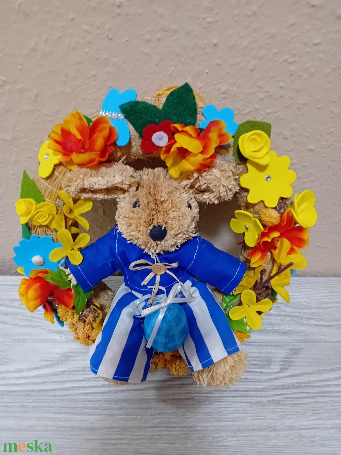 Húsvéti ajtókopogtató  - ünnepi díszek, dekorációk - húsvéti díszek és dekorációk - húsvéti ajtódísz, kopogtató - Meska.hu