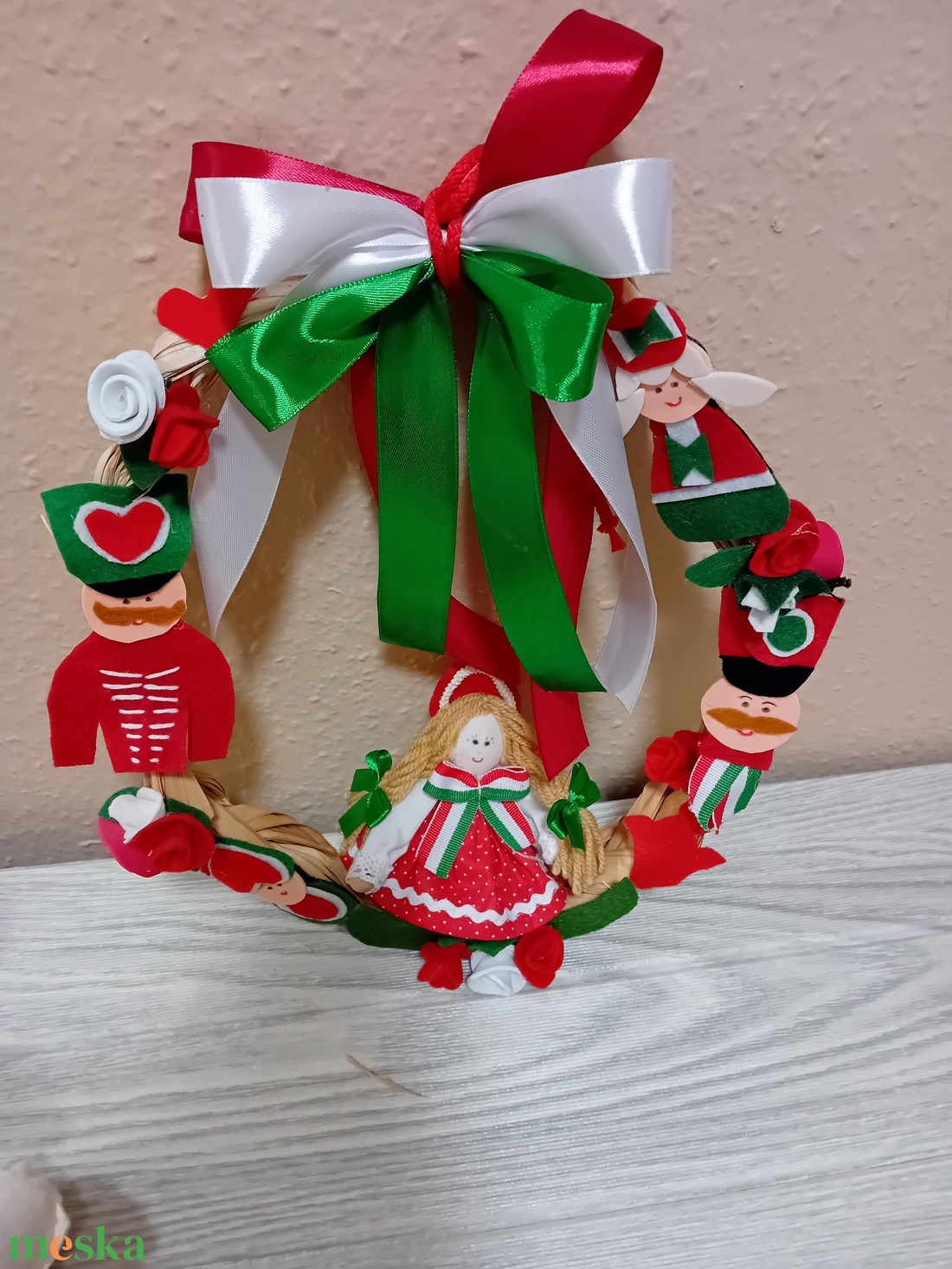 Magyaros ajtókopogtató  - ünnepi díszek, dekorációk - húsvéti díszek és dekorációk - húsvéti ajtódísz, kopogtató - Meska.hu