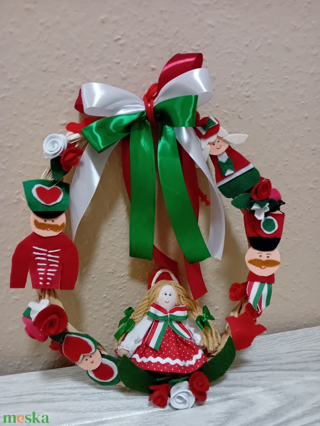 Magyaros ajtókopogtató  - ünnepi díszek, dekorációk - húsvéti díszek és dekorációk - húsvéti ajtódísz, kopogtató - Meska.hu