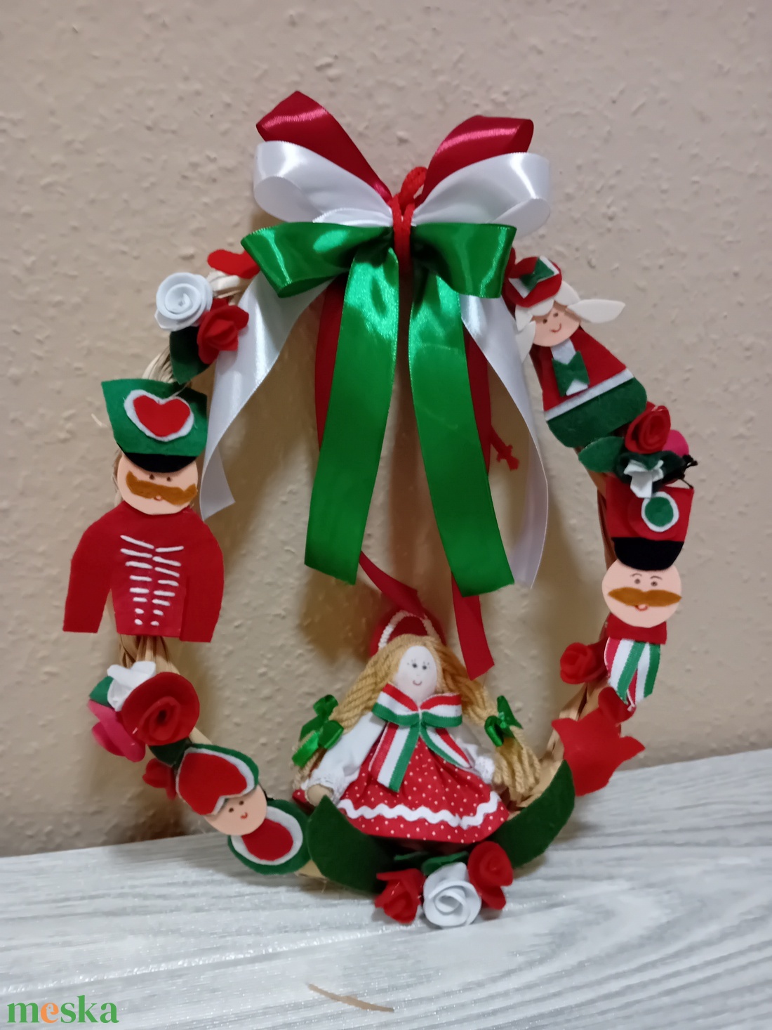 Magyaros ajtókopogtató  - ünnepi díszek, dekorációk - húsvéti díszek és dekorációk - húsvéti ajtódísz, kopogtató - Meska.hu