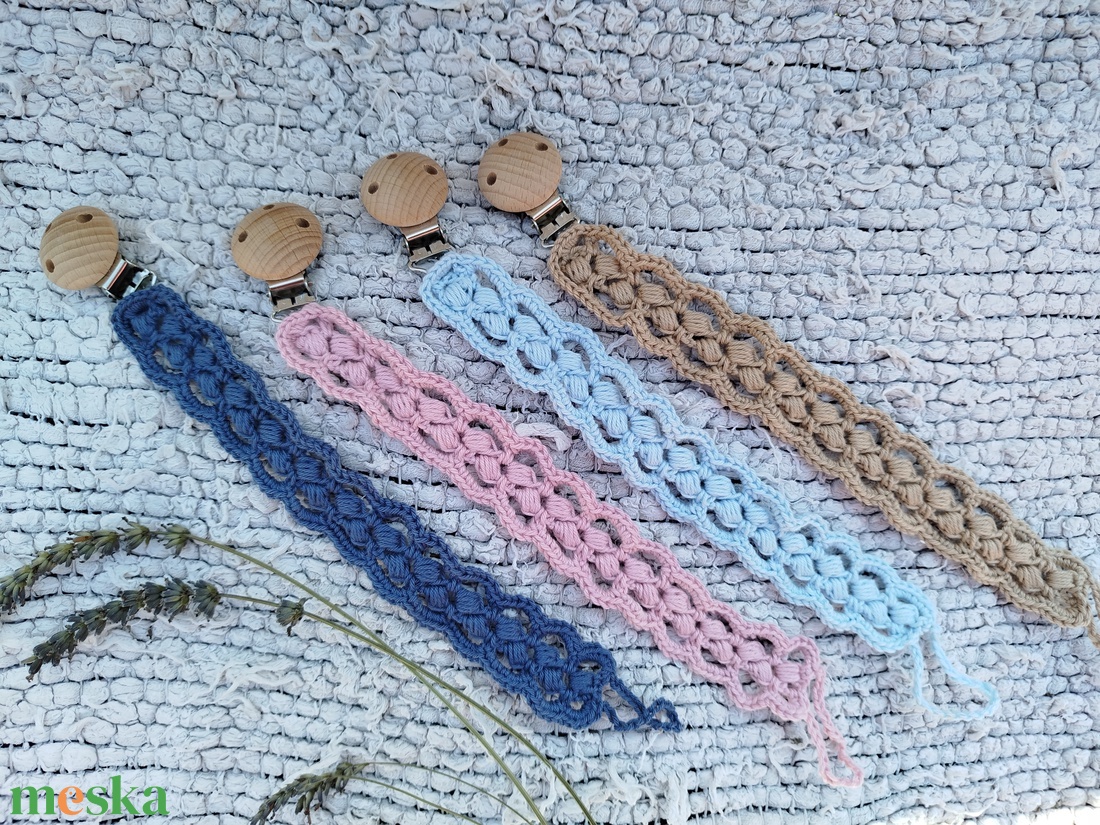 Horgolt cumilánc - baba - mama - baba játékok - cumilánc - Meska.hu