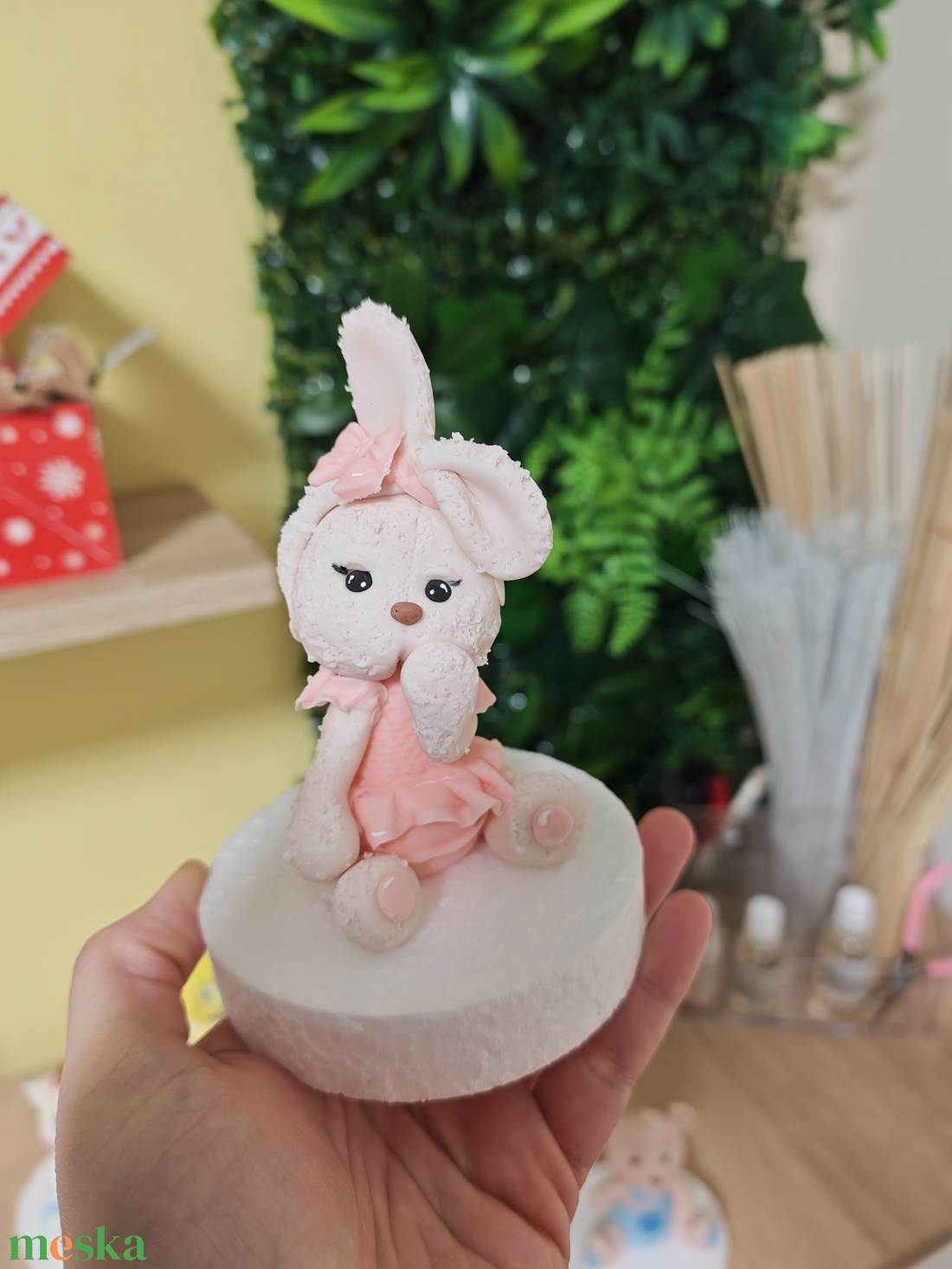 Nyuszika  cukormassza cukorfigura - otthon & életmód - konyhafelszerelés, tálalás - sütés, főzés - sütidísz - Meska.hu