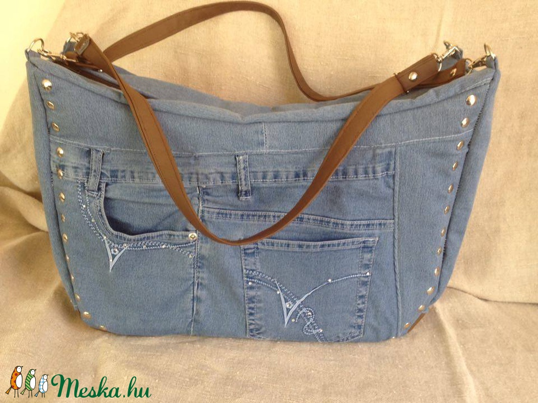 Szegecses farmer táska -  - Meska.hu