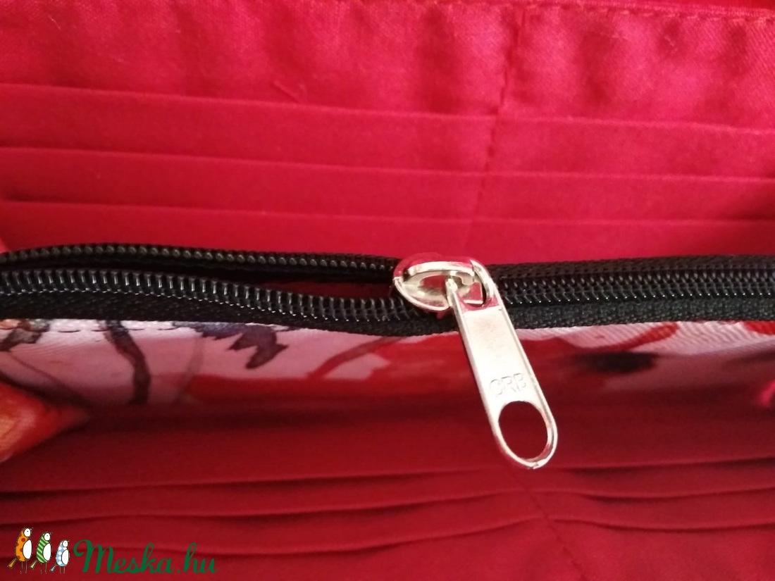 Pipacsos pénztárca  - táska & tok - pénztárca & más tok - pénztárca - Meska.hu