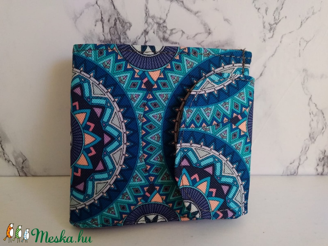 XS méretű mandalás pénztárca - táska & tok - pénztárca & más tok - pénztárca - Meska.hu