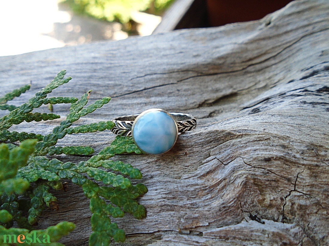 Ezüst Gyűrű Ag925/1000 Larimar - ékszer - gyűrű - statement gyűrű - Meska.hu Ezüst Gyűrű Ag925/1000 Larimar - ékszer - gyűrű - statement gyűrű - Meska.hu