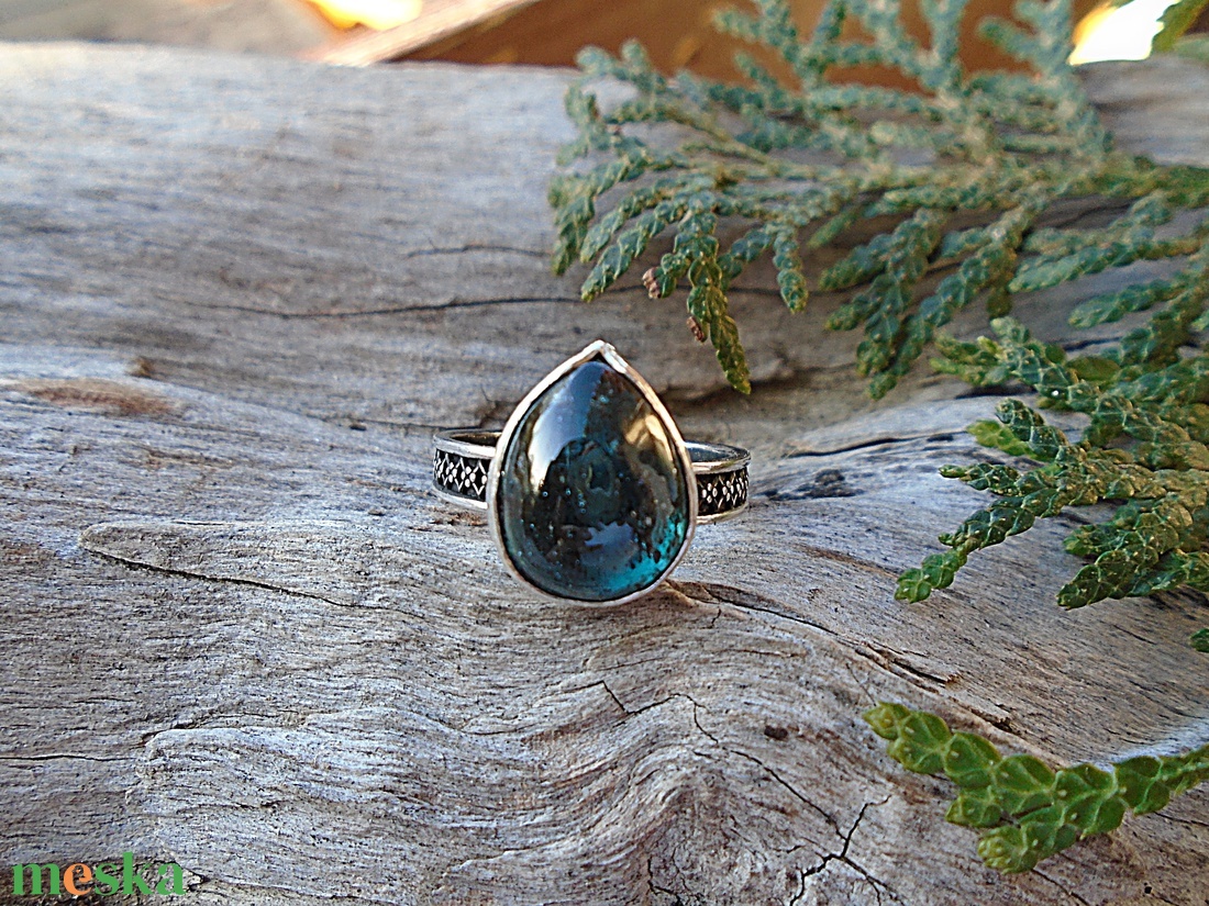 Ezüst Gyűrű Ag925/1000 Kianit - ékszer - gyűrű - statement gyűrű - Meska.hu