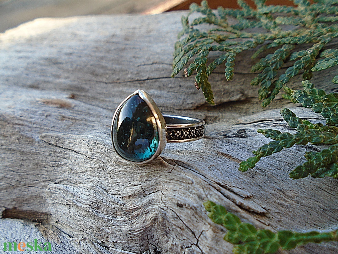 Ezüst Gyűrű Ag925/1000 Kianit - ékszer - gyűrű - statement gyűrű - Meska.hu