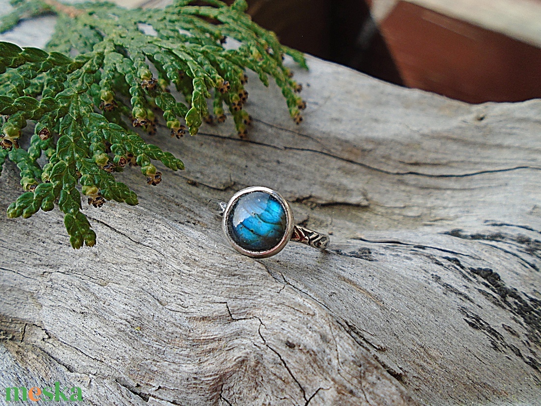 Ezüst Gyűrű Ag925/1000 Labradorit - ékszer - gyűrű - statement gyűrű - Meska.hu