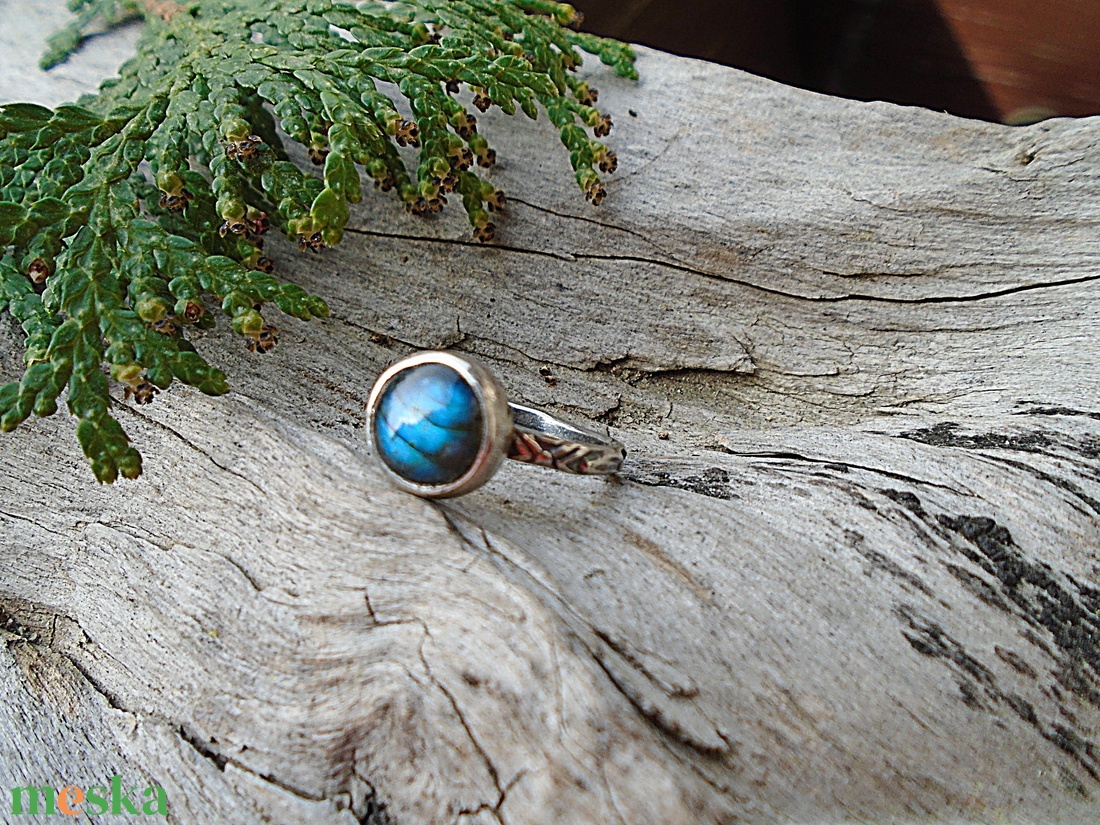 Ezüst Gyűrű Ag925/1000 Labradorit - ékszer - gyűrű - statement gyűrű - Meska.hu