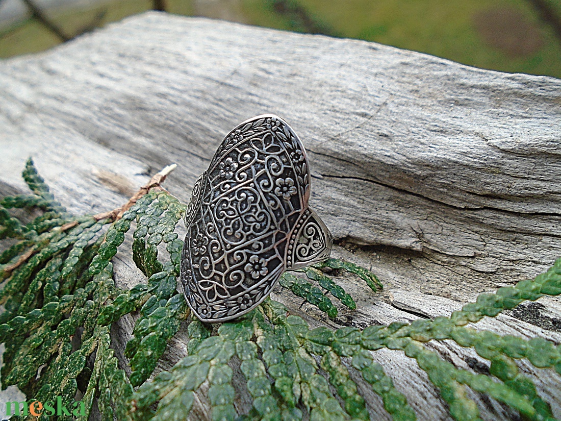 Ezüst Gyűrű Ag925/1000 Secret Garden - ékszer - gyűrű - statement gyűrű - Meska.hu