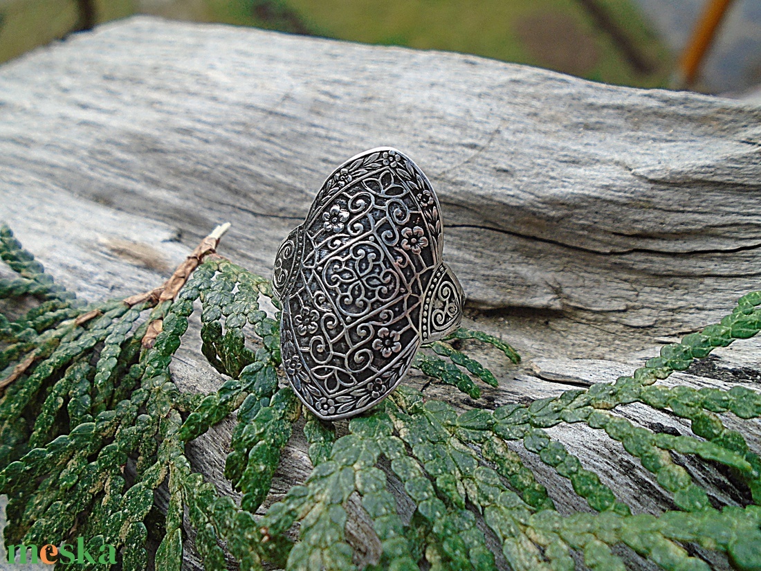 Ezüst Gyűrű Ag925/1000 Secret Garden - ékszer - gyűrű - statement gyűrű - Meska.hu