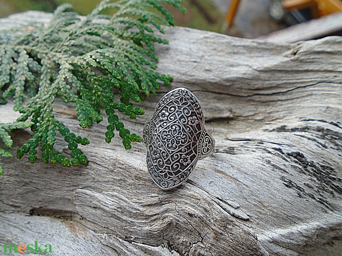 Ezüst Gyűrű Ag925/1000 Secret Garden - ékszer - gyűrű - statement gyűrű - Meska.hu