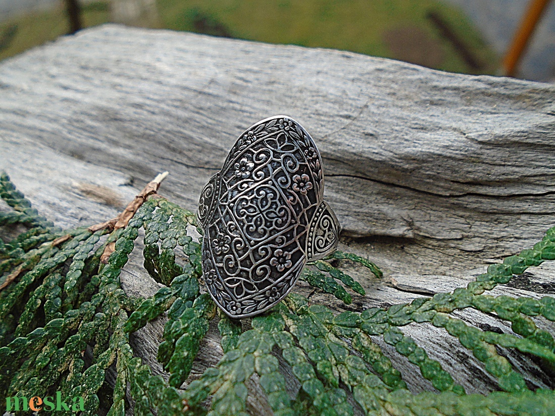 Ezüst Gyűrű Ag925/1000 Secret Garden - ékszer - gyűrű - statement gyűrű - Meska.hu