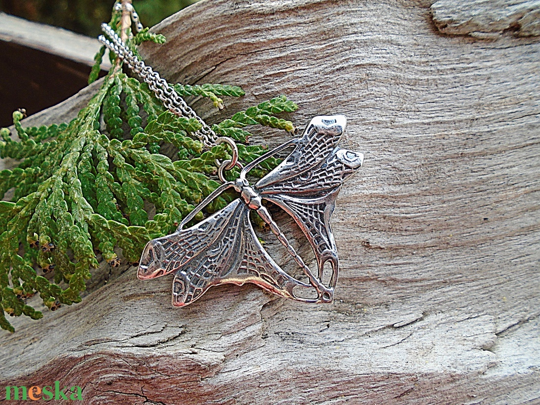 Ezüst medál Ag925/1000 Szitakötő - ékszer - nyaklánc - medál - Meska.hu