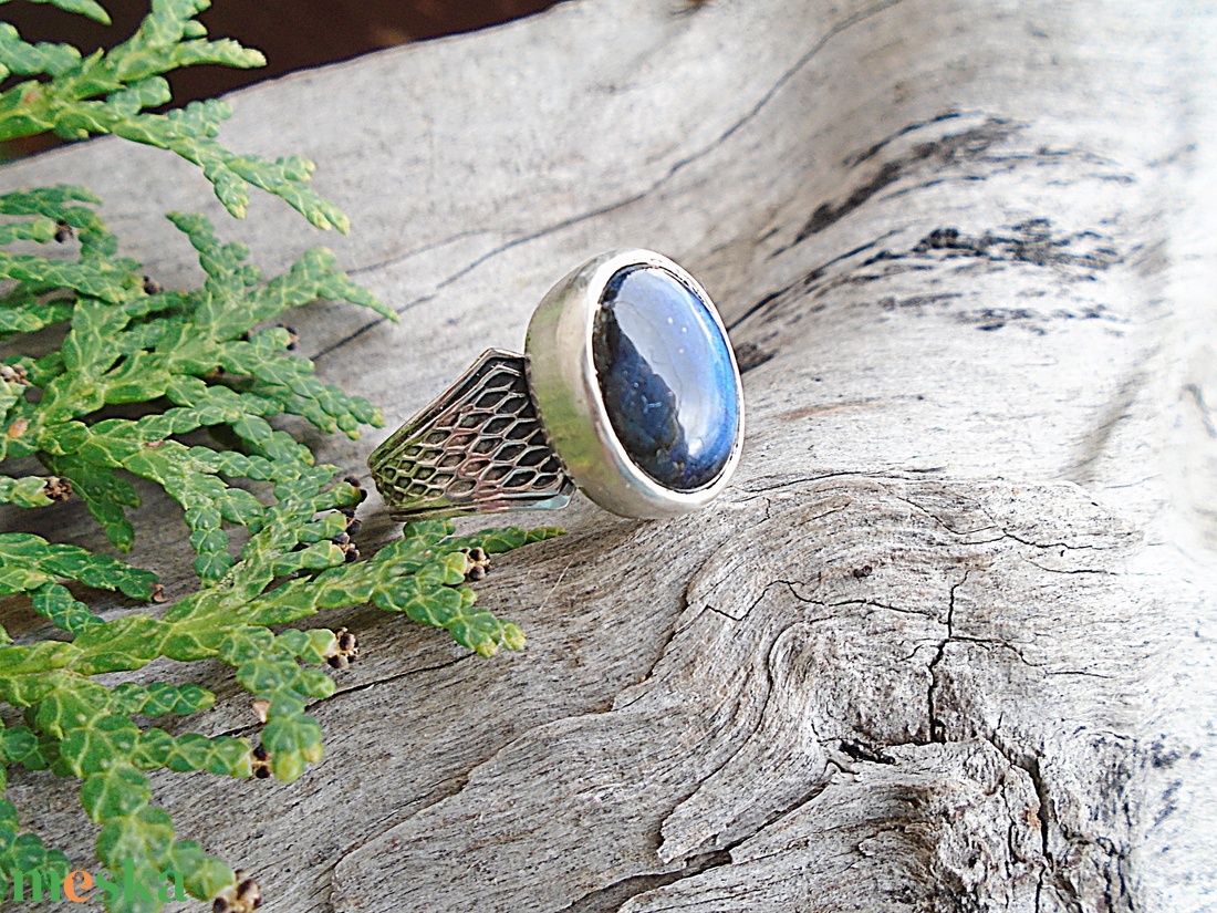 Ezüst Gyűrű Ag925/1000 Labradorit - ékszer - gyűrű - statement gyűrű - Meska.hu