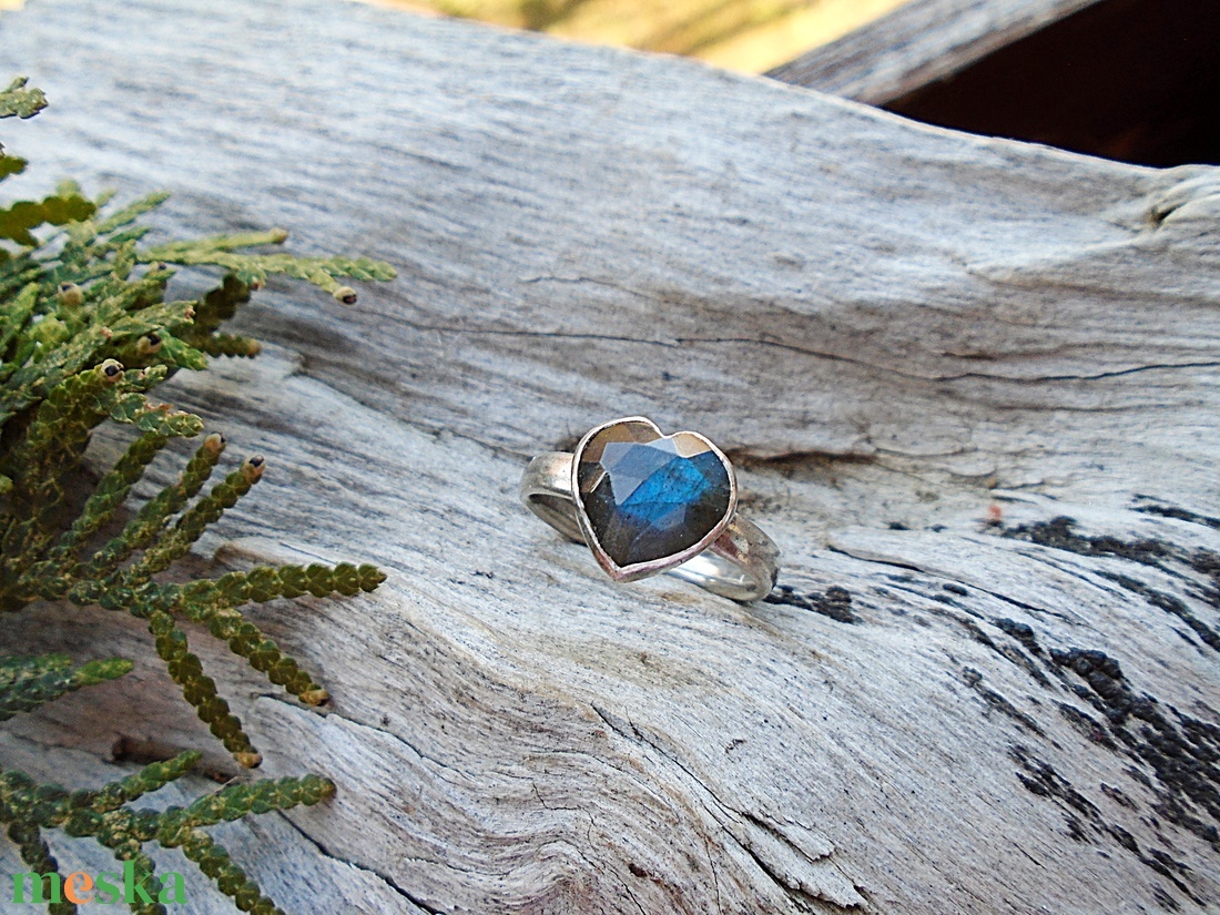 Ezüst Gyűrű Ag925/1000 Labradorit - ékszer - gyűrű - statement gyűrű - Meska.hu