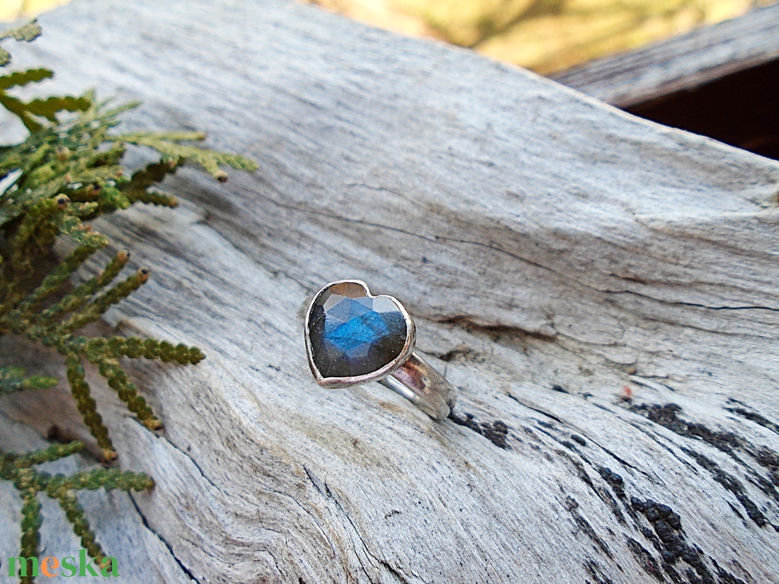 Ezüst Gyűrű Ag925/1000 Labradorit - ékszer - gyűrű - statement gyűrű - Meska.hu