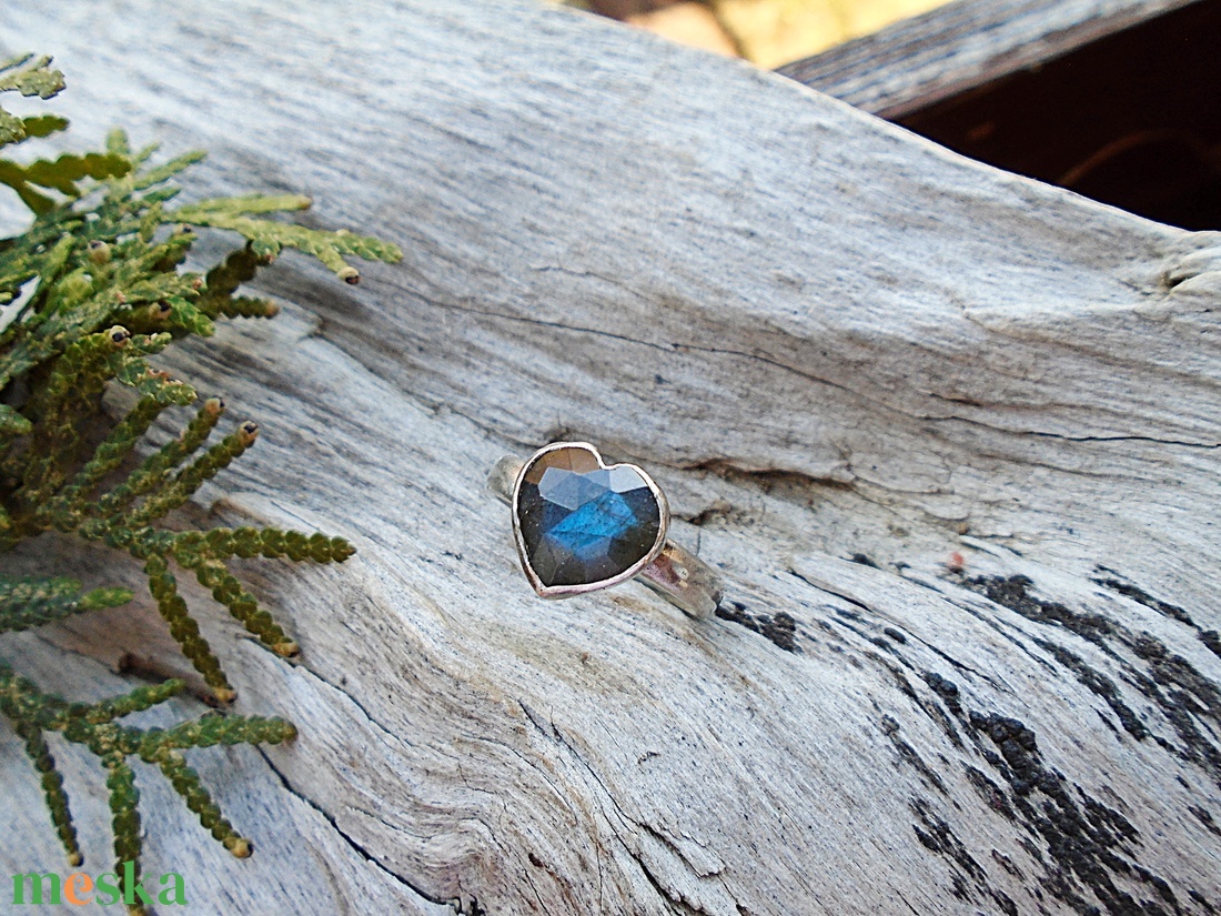 Ezüst Gyűrű Ag925/1000 Labradorit - ékszer - gyűrű - statement gyűrű - Meska.hu